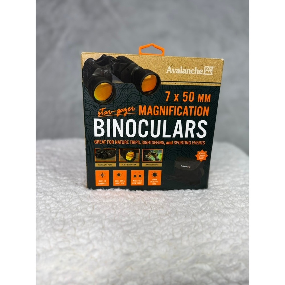 Avalanche Star Gazer 7x50mm Magnification Binoculars Built-in Compass